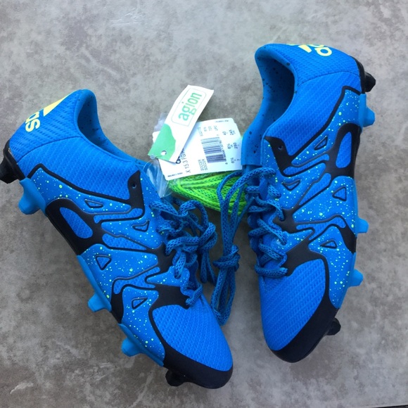 adidas Other - NWT Adidas Outdoor Soccer Shoes Blue Neon 7 Men’s